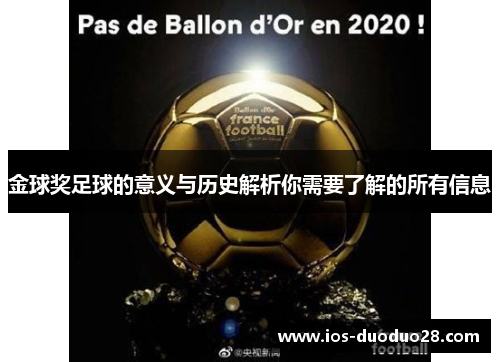 金球奖足球的意义与历史解析你需要了解的所有信息 金球奖足球的意义与历史解析你需要了解的所有信息